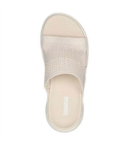 Womens/ladies Go Walk Flex Sports Sandals Natural Skechers