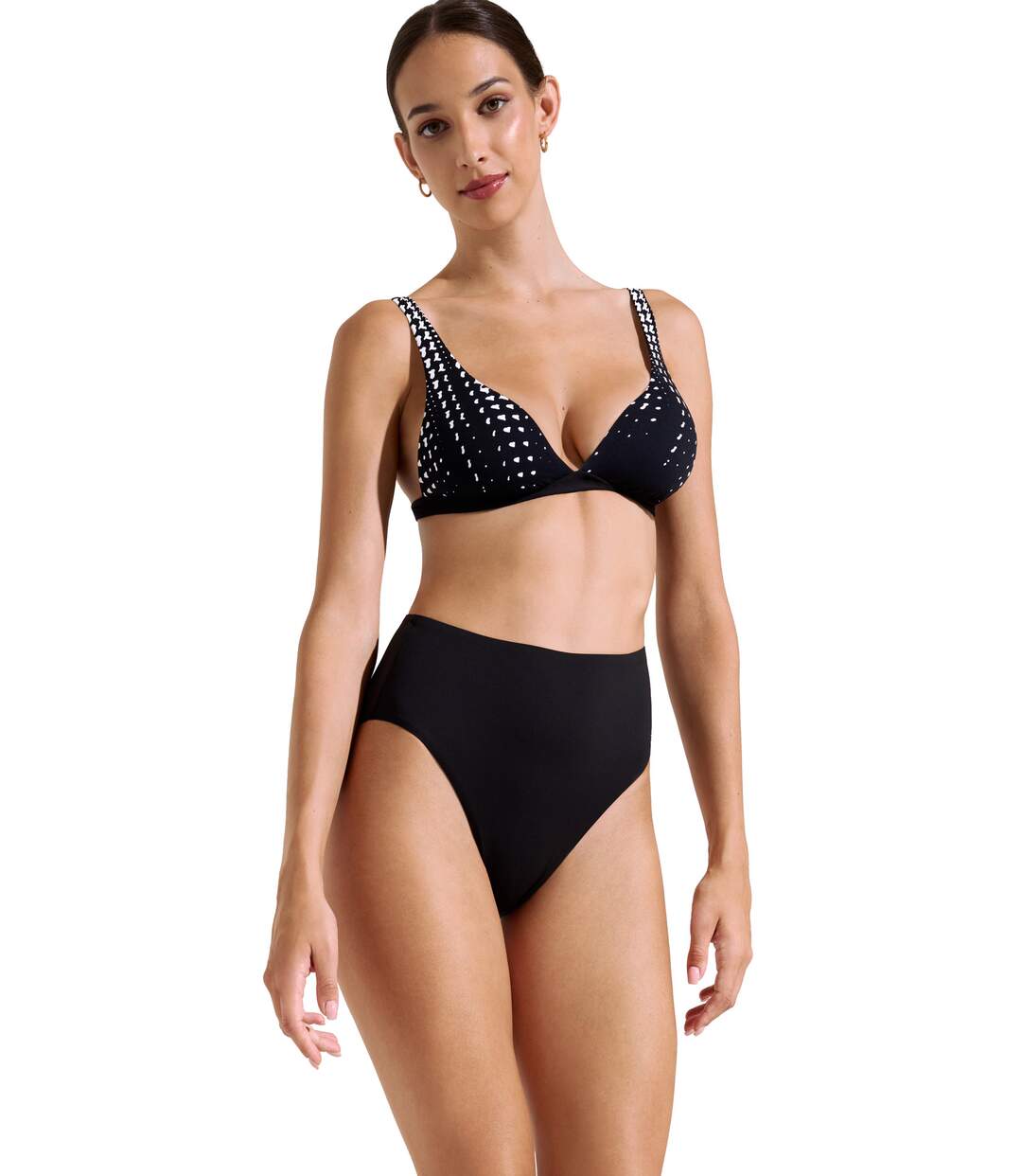 Bas maillot slip de bain échancré taille haute Quito Lisca-2