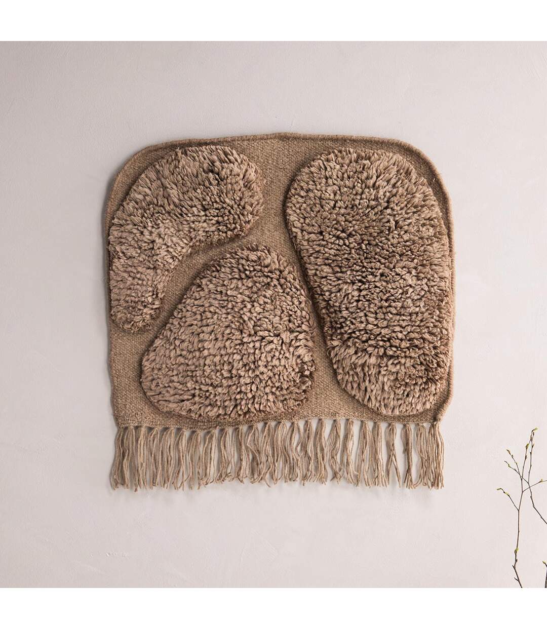 Déco Murale en Laine Jakobso 62cm Marron-2