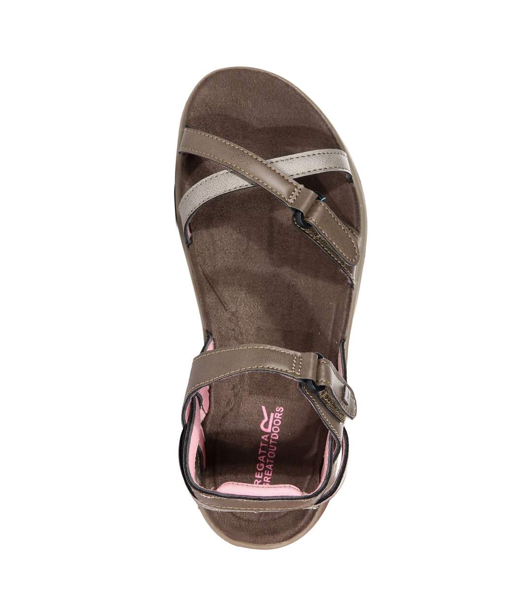 Sandales santa cruz femme marron / rose clair Regatta-4