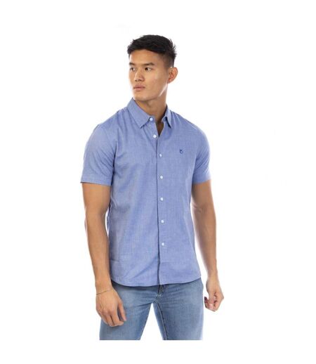 Chemise Manches Courtes Homme Bleu Marine Peter Werth