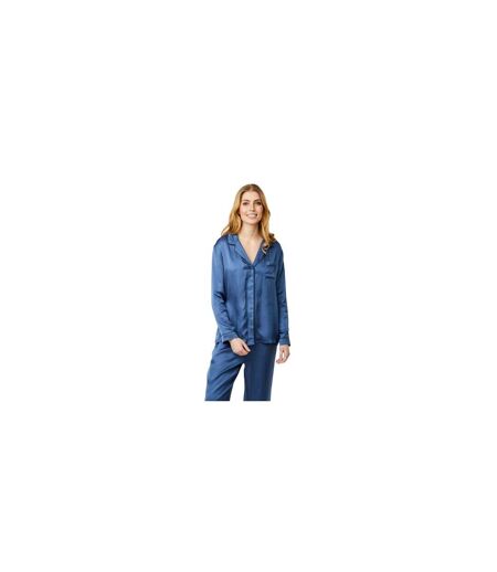 Womens/ladies Josephine Pyjama Top Ensign Blue CCDK Copenhagen