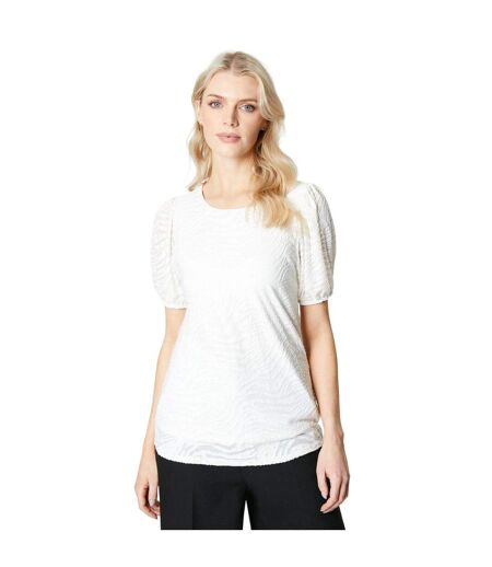 T-shirt femme blanc cassé Principles