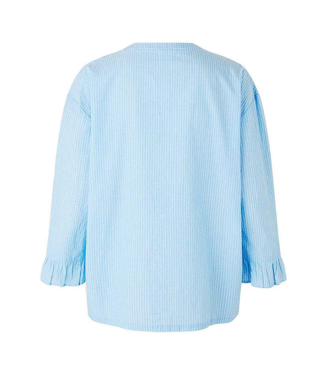 Womens/ladies Ninna Pinstripe Blouse Blue CCDK Copenhagen-2