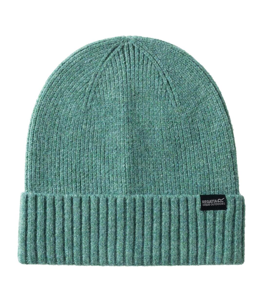 Bonnet Uni Et Côtelé À Revers Basic Femme Vert Gris Foncé Regatta-2
