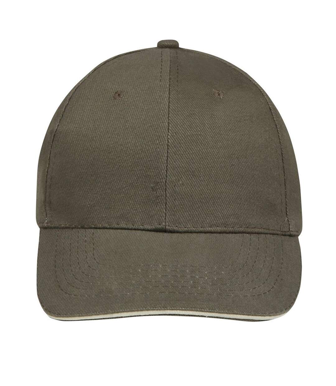 Casquette de baseball buffalo unisexe vert kaki/beige SOLS