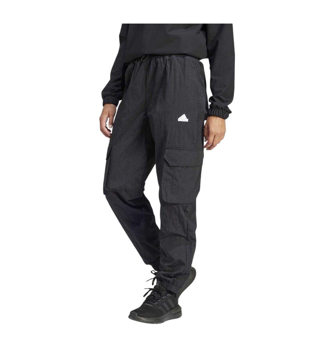 Pantalon À Poches Motif/style Trèfle Essential Femme Noir Adidas-4