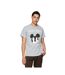 T-shirt Japonais Mickey Mouse Gris Chiné MerchCode-1