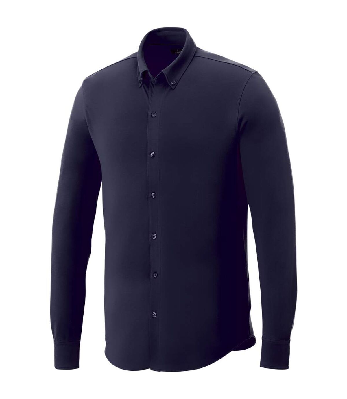 Elevate Mens Bigelow Long Sleeve Pique Shirt (Navy) - UTPF2340