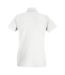 Womens/Ladies Fitted Short Sleeve Casual Polo Shirt (Snow)