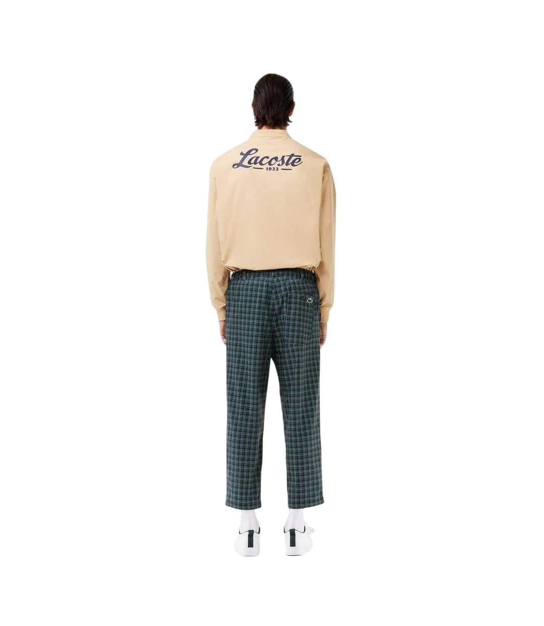Pantalon Motif/style Imprimé Intégral Homme Bleu Marine Foncé Rouge Lacoste-3