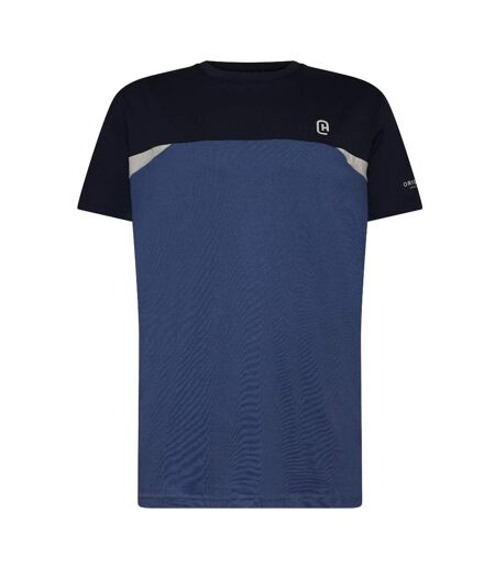 Mens Castlebay Short-sleeved T-shirt Blue Crosshatch