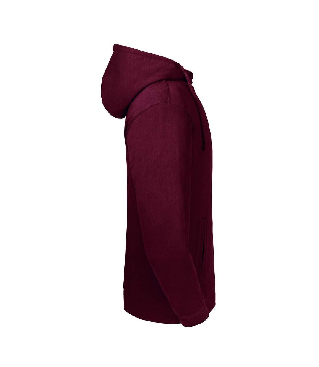 Sweat à capuche adulte bordeaux Russell