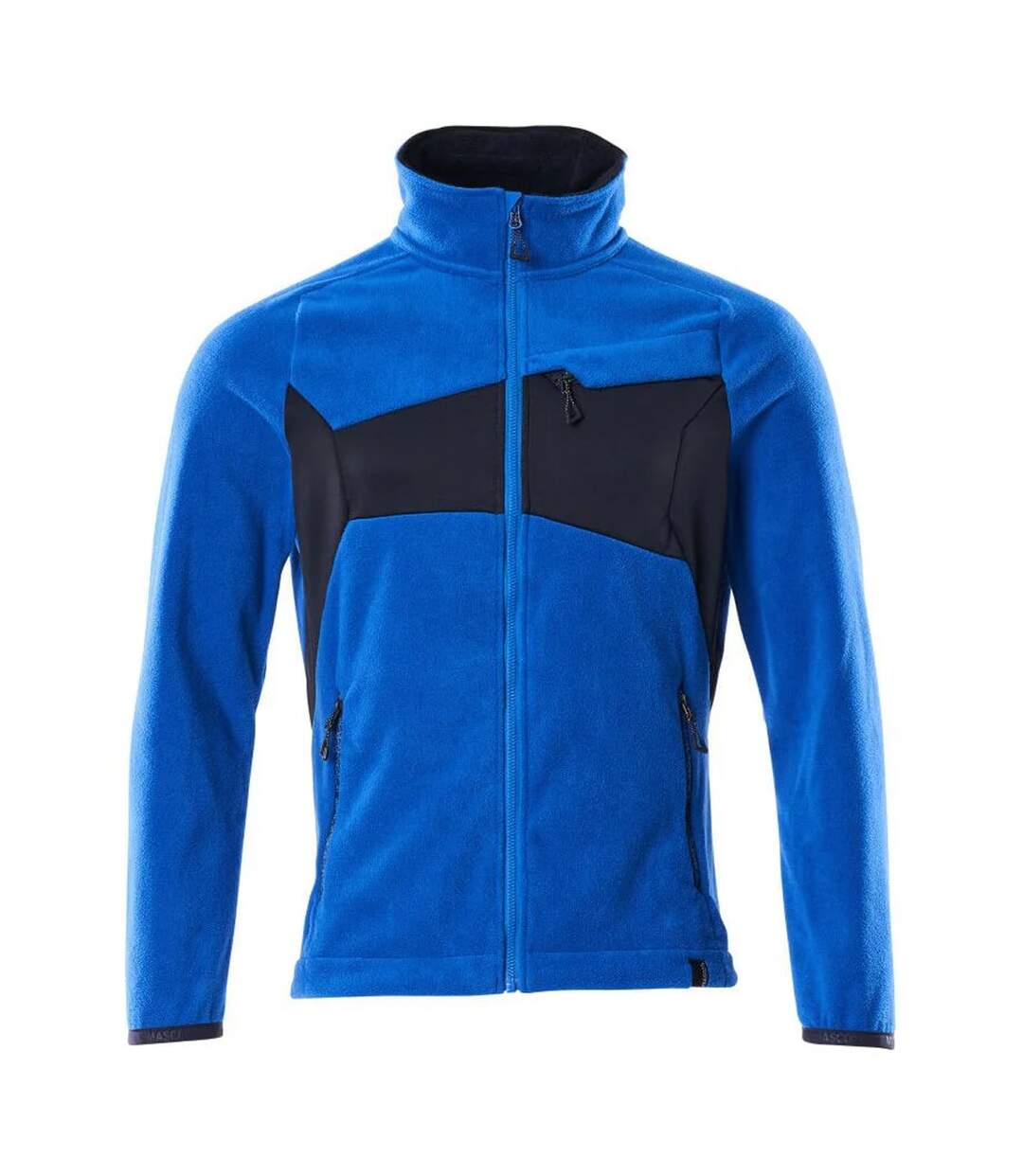 Mens Accelerate Fleece Jacket Azure Blue Dark Navy Mascot-1