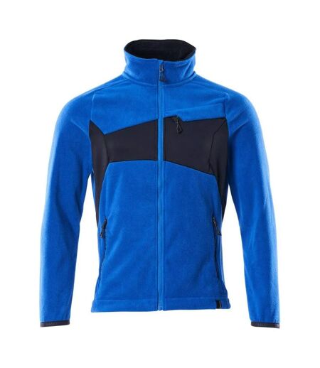 Mens Accelerate Fleece Jacket Azure Blue Dark Navy Mascot