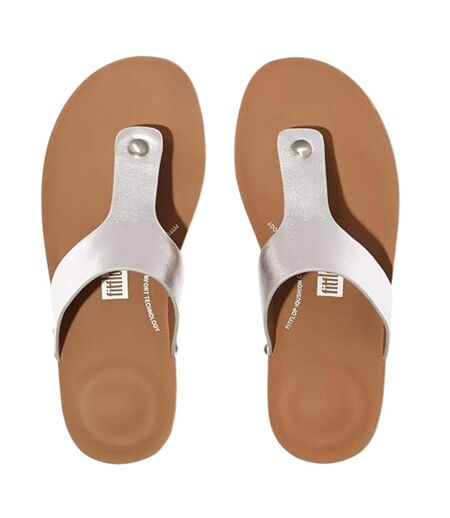 Sandales Motif/style Métallisé Iqushion Femme Argenté FitFlop
