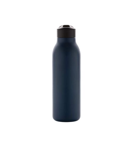 Ara flip top recycled stainless steel 500ml water bottle one size navy Avira