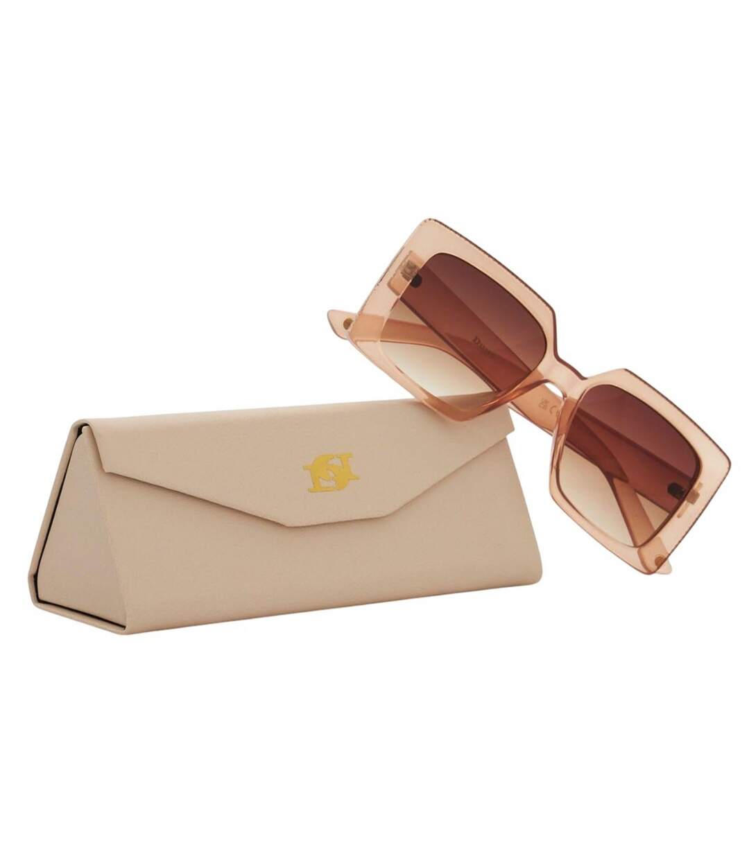 Glitzy Diamante Sunglasses One Size Pink Dune London-4