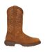 Mens Rebel Full Grain Leather Waterproof Cowboy Boots Russet Durango-2