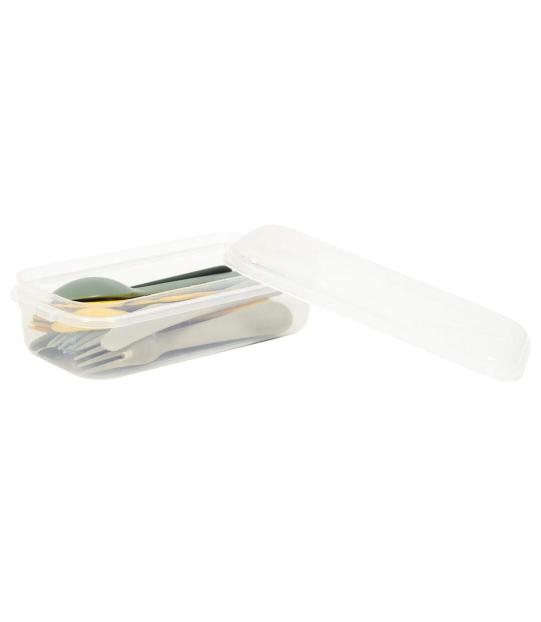 Lot de 12 Couverts Réutilisables Bain de Soleil 19cm Vert & Jaune-1