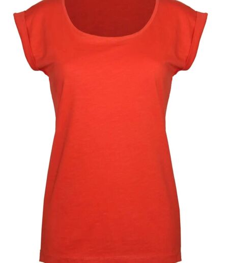 Tee-shirt MAYFLOWER DELHI1 sans manches : l'éclat vitaminé en coton flammé