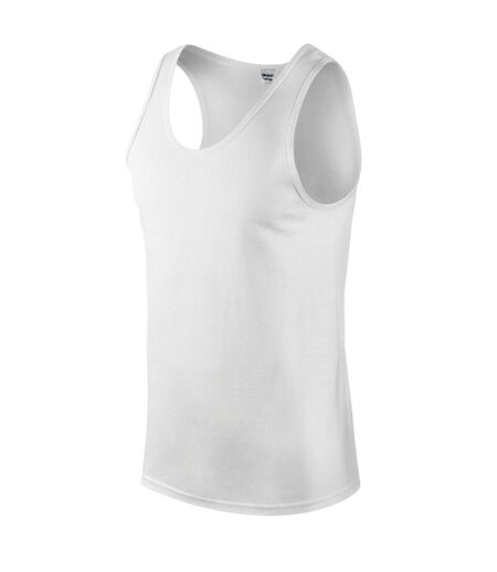 Gildan Unisex Adult Softstyle Tank Top (White) - UTPC7076