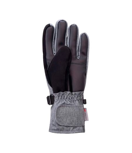 Unisex Adult Malpo Ski Gloves Light Grey Melange Hi-Tec