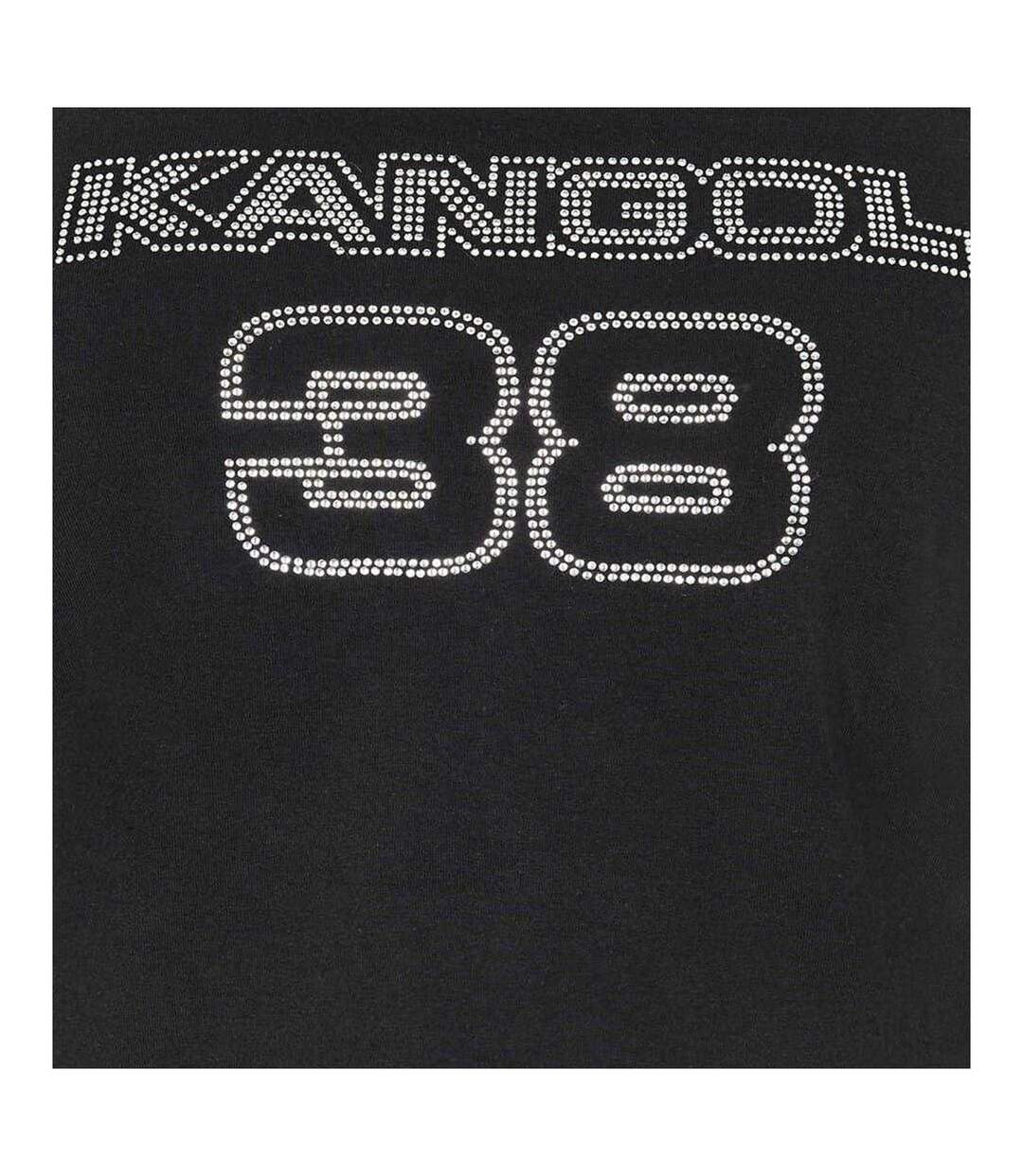 Haut Court Motif/style Strass Femme Noir Kangol-3