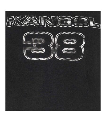 Haut Court Motif/style Strass Femme Noir Kangol