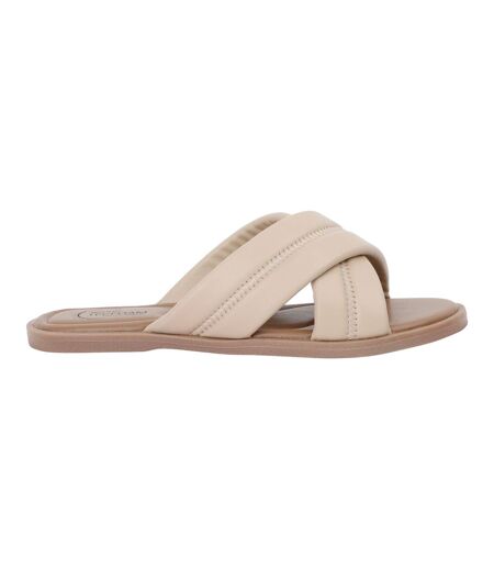 Womens/ladies carradine slip-on sandals white pepper Regatta