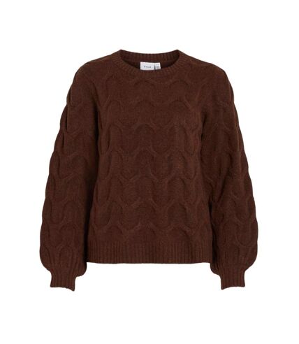 Pull Marron Femme Vila Ella - L