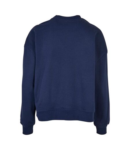 Sweat-shirt Surdimensionné À Col Ras Du Cou Womens/ladies Marine Légère Build Your Brand