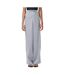 Pantalon fluide bleu/marron femme pieces feline-1