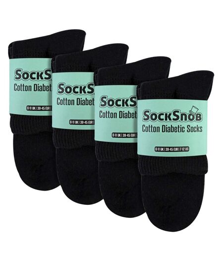 12 Pairs Mens Diabetic Ankle Socks Cotton Blend Non Elastic Comfort Socks