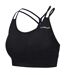 Womens/ladies Seamless Sports Bra Black LA Gear-4