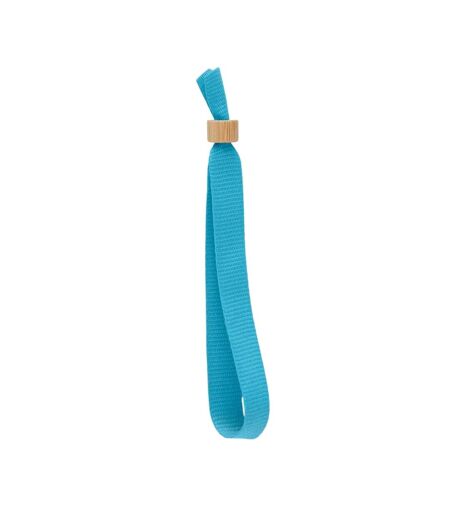 Fiesta rpet polyester wristband one size turquoise MidOcean