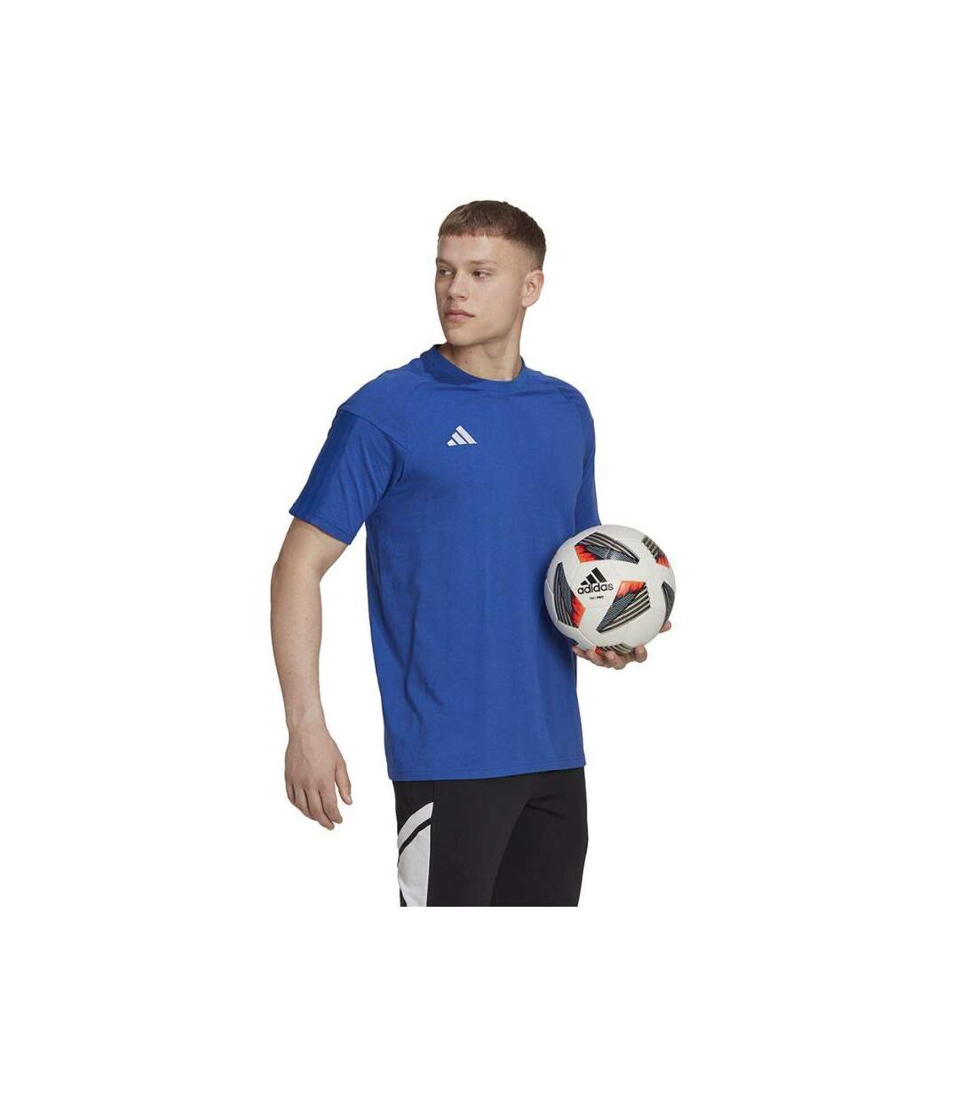 T-shirt Tiro Competition Homme Bleu Adidas-4
