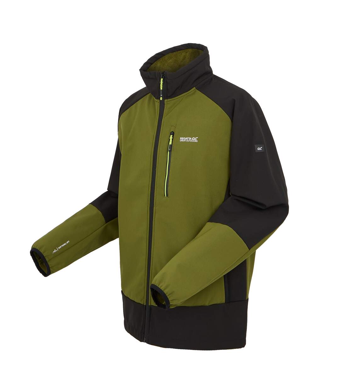 Mens moutdale soft shell jacket nephrite green/black Regatta