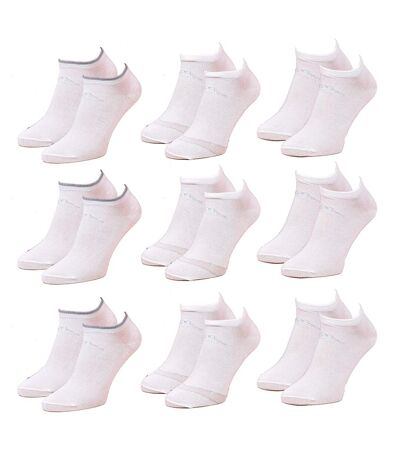 Chaussettes Femme KAPPA Socquettes Tiges courtes Pack de 9 Paires Blanches Lurex