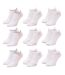 Chaussettes Femme KAPPA Socquettes Tiges courtes Pack de 9 Paires Blanches Lurex-1