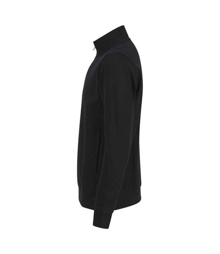 Henbury Unisex Adult Sustainable Quarter Zip Sweatshirt (Black) - UTPC5254