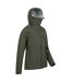 Womens/ladies Arlberg 2.5 Layer Waterproof Jacket Dark Khaki Mountain Warehouse-4