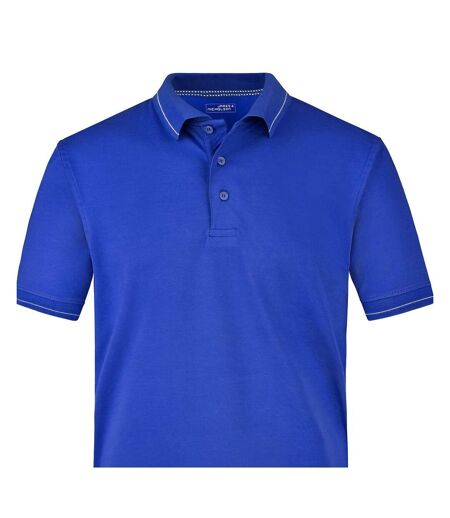 Polo Homme Bleu Roi Blanc James And Nicholson