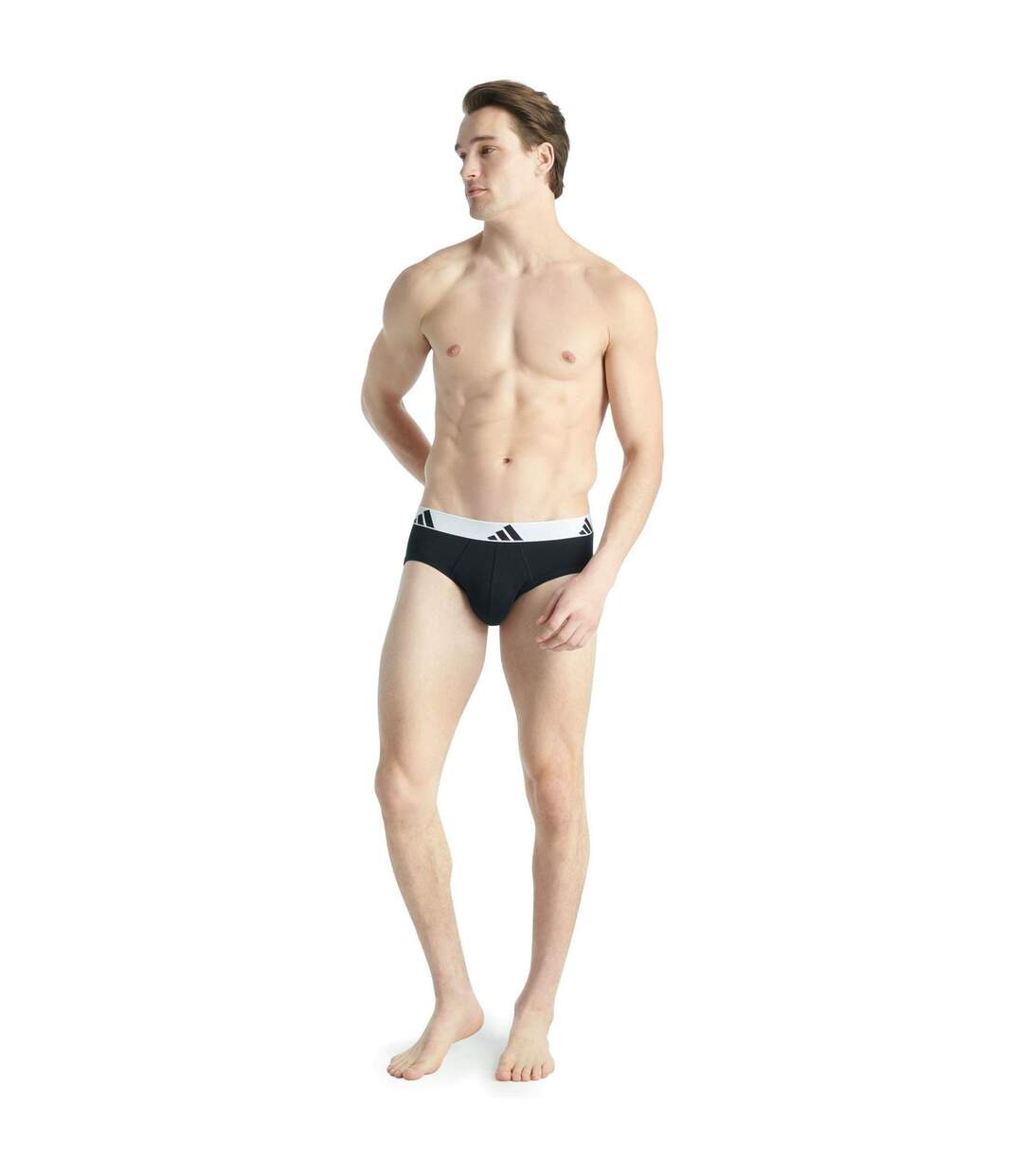 Lot De 3  Slips Homme Noir Adidas-2