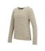 Womens/ladies Federica Stripe Long-sleeved T-shirt Light Vanilla Mocha Regatta-4