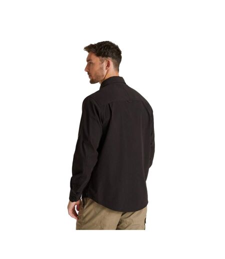Mens Kiwi Long-sleeved Shirt Black Craghoppers Expert