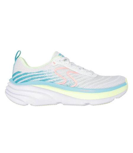 Womens/ladies D´lux Vapor Cool Breeze Trainers White Multicoloured Skechers
