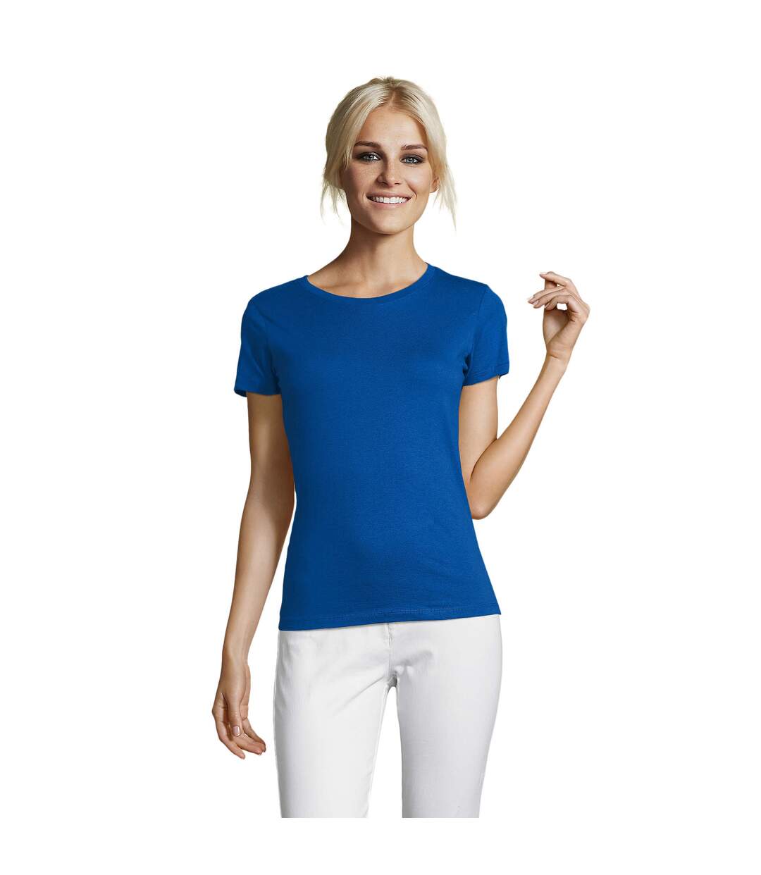 T-shirt Regent Femme Bleu Roi SOLS-1