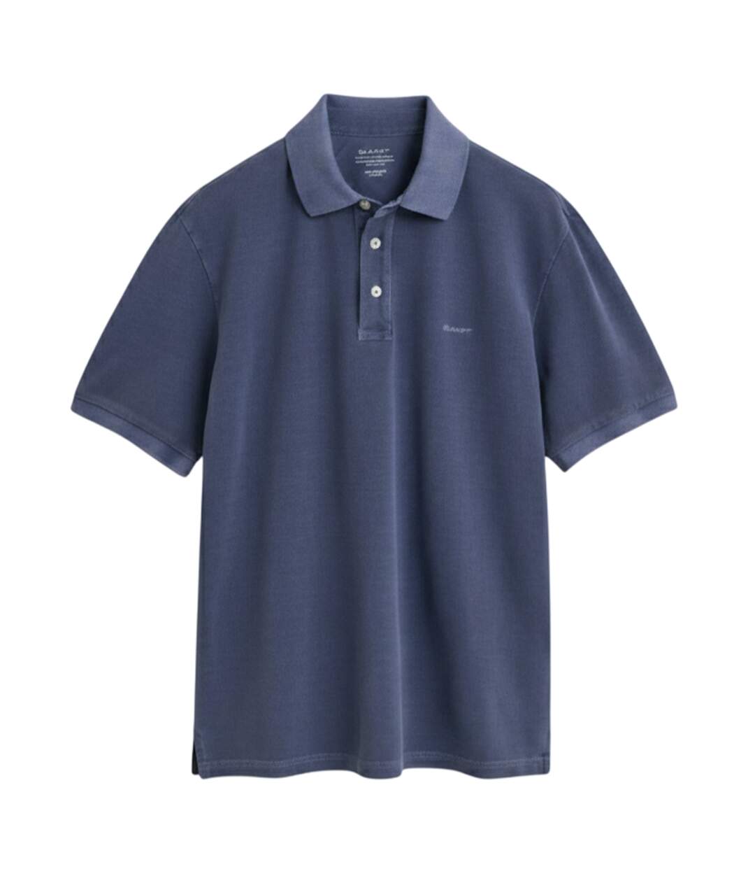 Mens Pique Sun Faded Polo Shirt Navy Gant-2