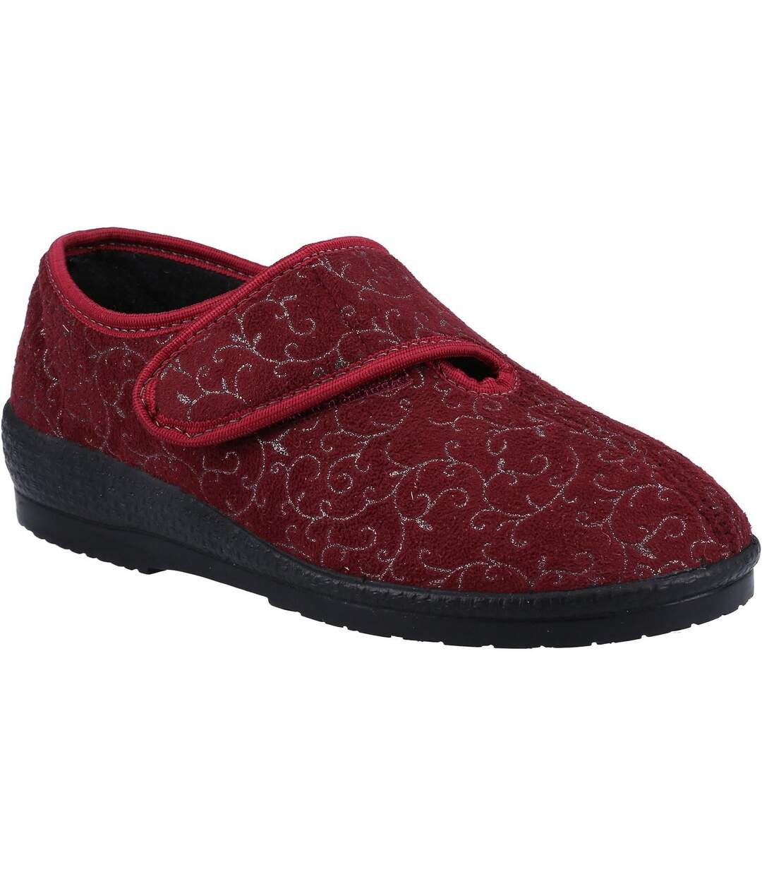 Chaussons geraldine femme bordeaux GBS